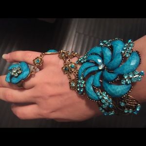 Bracelet with attached ring